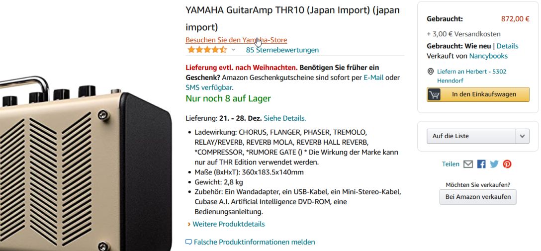 YAMAHA GuitarAmp THR10 Japan Import.jpg