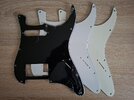 Drei Strat Pickguards HS - 11-Loch -  Potis frei