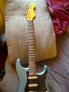 Vintage ICON V6 Wilkinson, Distressed Gun Hill; Strat-Style; Locking Tuners;