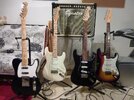 Gruppenbild Blackout Telly  Schmitz Strat  Staufer Strat  Tokai 64er Strat Bj. 1982.jpg