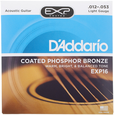 EXP 16 Coated Phosphore Bronze NY Steel .012-.053 Saiten