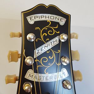 Epiphone Zenith: Mechanikenwechsel auf Kluson 3+3 m. Safety Posts