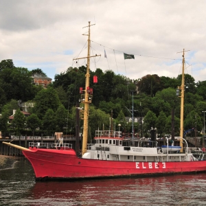 Övelgönne Museumshafen, altes Feuerschiff Elbe 3