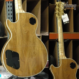 Les Paul Custom Quilt in Natural with split-block inlays!