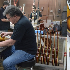 1/24: Tom Murphy aging Joe Perry 1959 Les Pauls at the Gibson Custom Shop in Nashville, TN