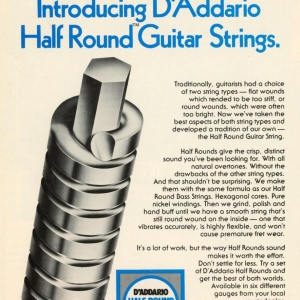 Page 82 The Best Of Both Worlds Introducing D'Addario Half Round Guitar Strings