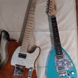 StB Tele Eigenbau und Vox Teardrop MK3