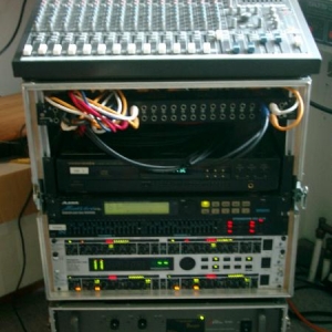 Side Effeckt FOH Rack Monitorendstufe Mackie CFX 16 Mischpult