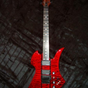 BC Rich Mockingbird Slash Signature Transparent Red