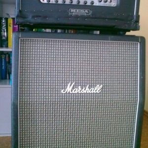 Mesa Boogie Lonestar Topteil mit Marshall AX 4x12 mit Greenbacks