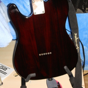 Modifizierte Squier Obey Telecaster (nah von hinten)