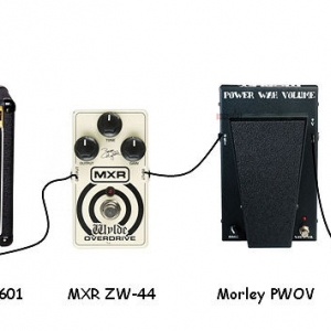 Setup 3
Back to the basics.

Einstellung TSL601 OD1 + OD2:

Ch.-Vol.: 6
Gain: 7.2
Treble: 4.8
Middle: 10
Bass: 2.5
Presence: 4.9
OD-Rev.: 7.8
Shift: on
Deep: off
Master-Vol.: min. 2.3

Einstellung ZW-44:

Output: ca. 2 Uhr
Gain: ca. 2 Uhr
Tone: ca. 11:30 Uhr