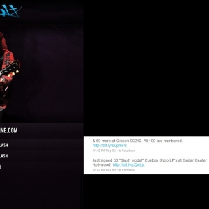 Slash's Twitter Message