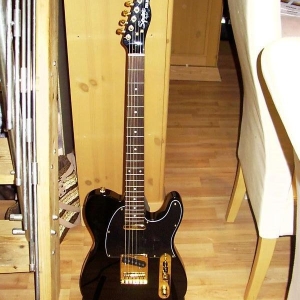 Squier Black&Gold Tele, Kopie meiner Fender Black& Gold Telecaster