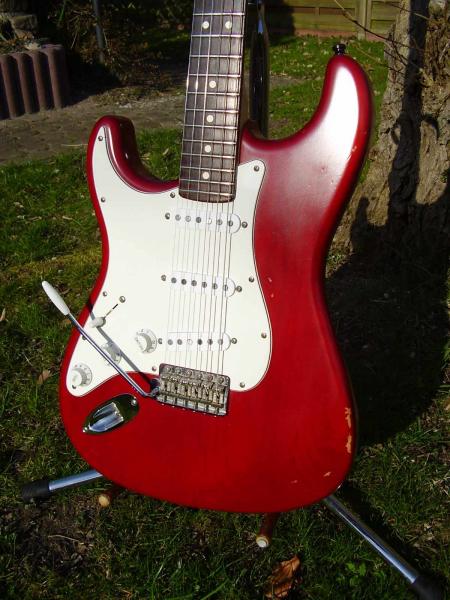 2003er Fender Highway 1 Stratocaster. Mit Leosound-PUs bestückt.