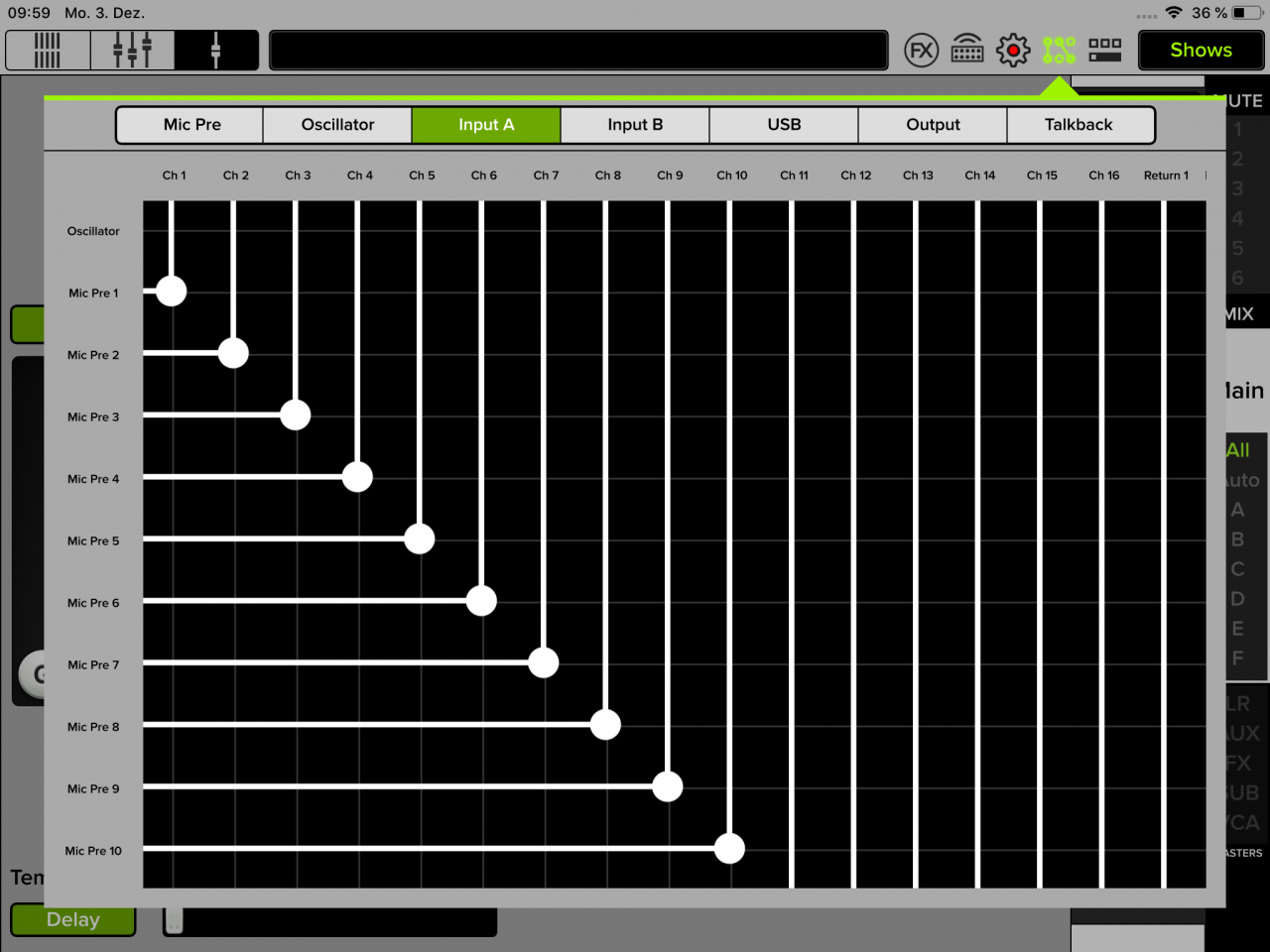 37 IPad Routing Input A