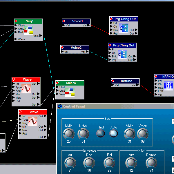 Building Blocks. Ein sehr interessanter Ansatz in dem Module miteinander kombiniert werden und verschiedene Signalpfade beliebig gelegt werden können.