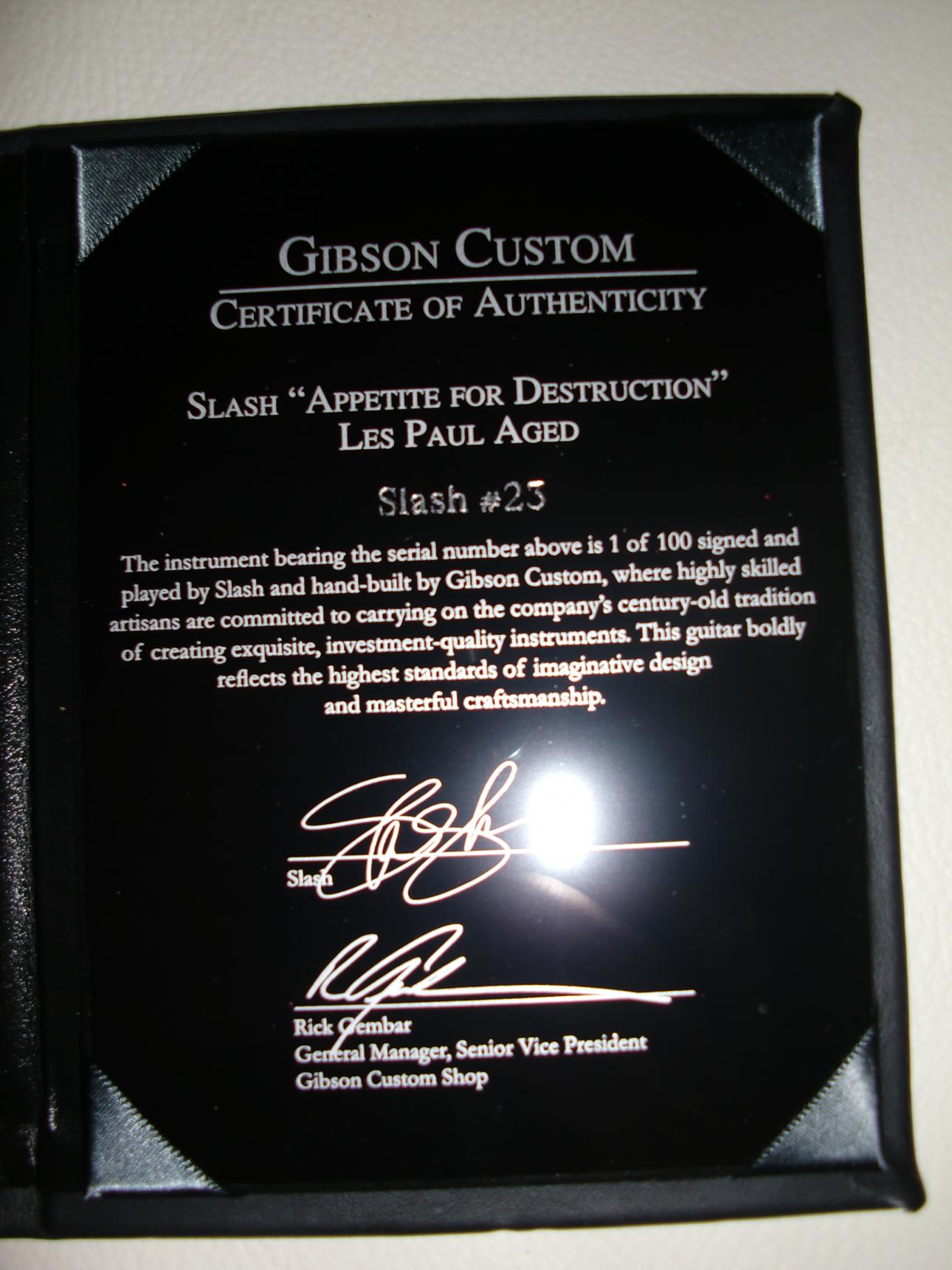 Certificate Of Authenticity