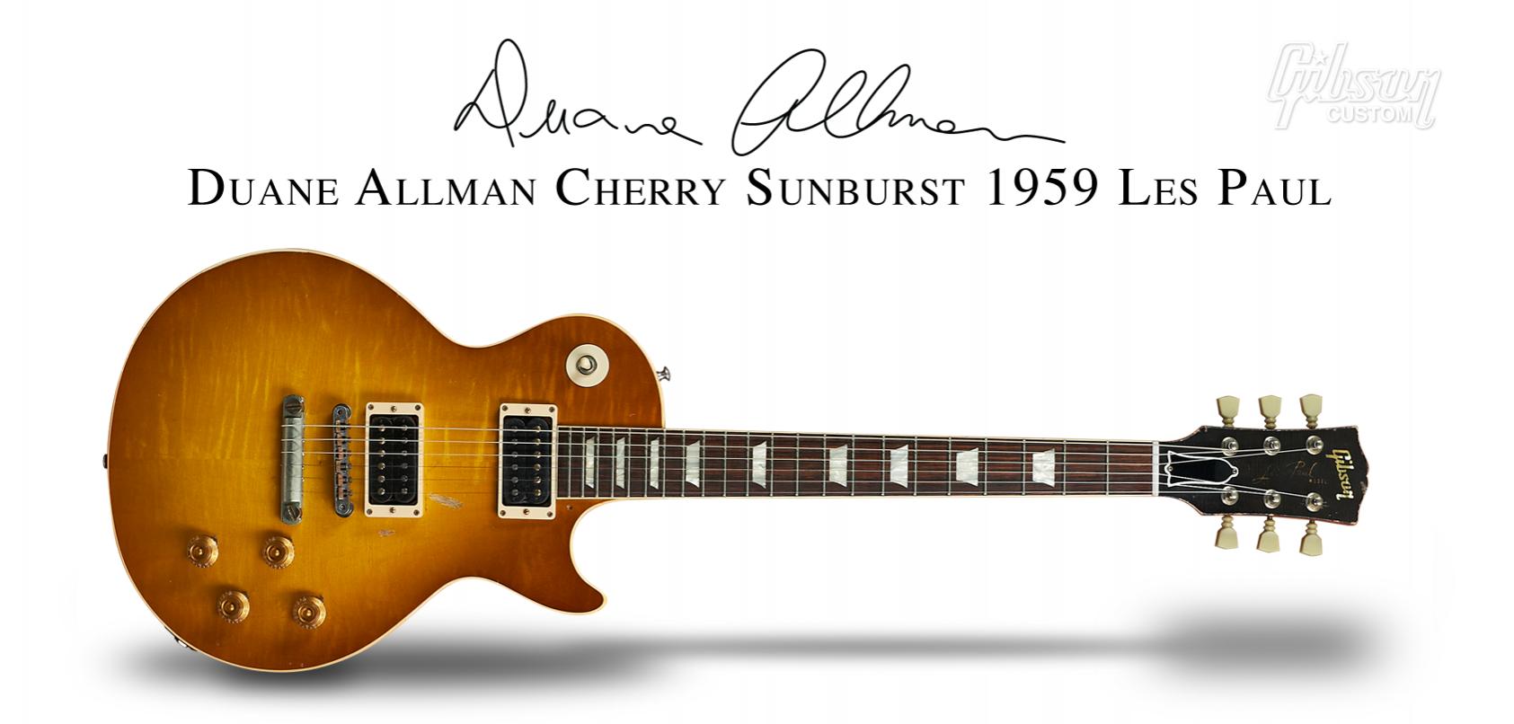 Duane Allman Cherry Sunburst 1959 Les Paul