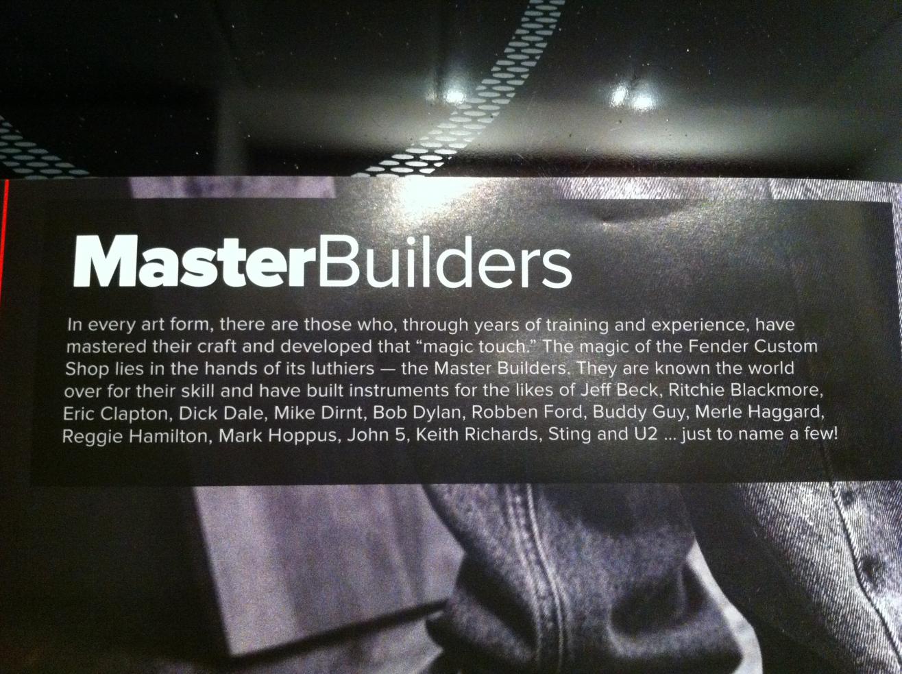 Fender Master Builders