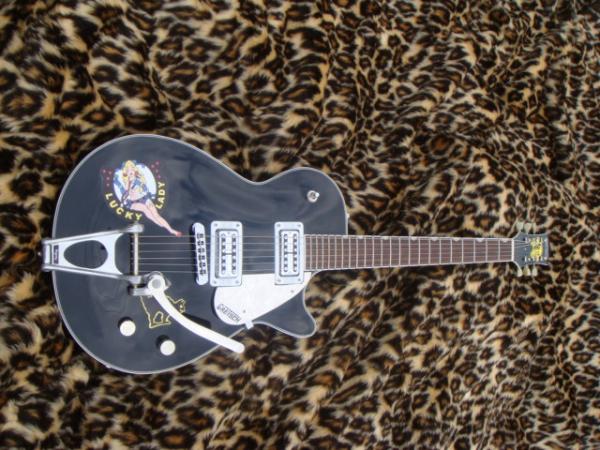 Gretsch Pro Jet als Umbau mit TV Jones und altem USA Bigsby B5