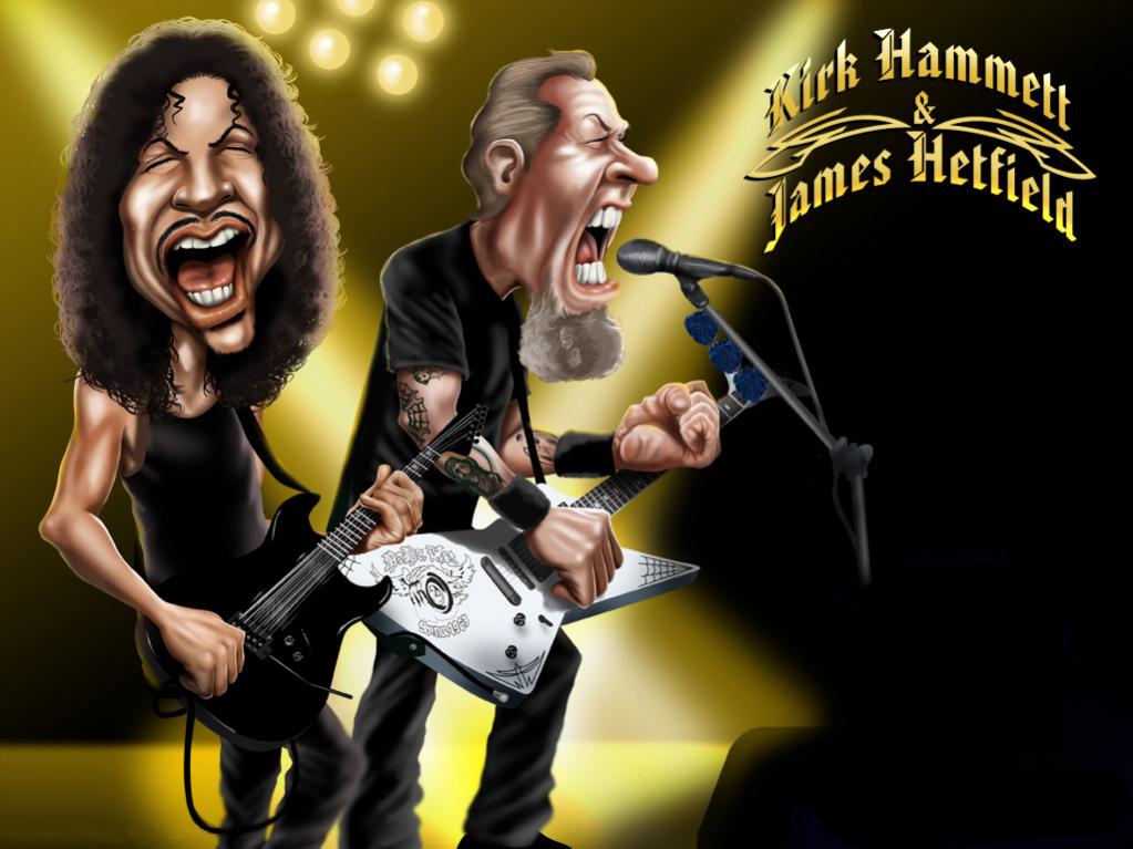 Kirk Hammett & James Hetfield