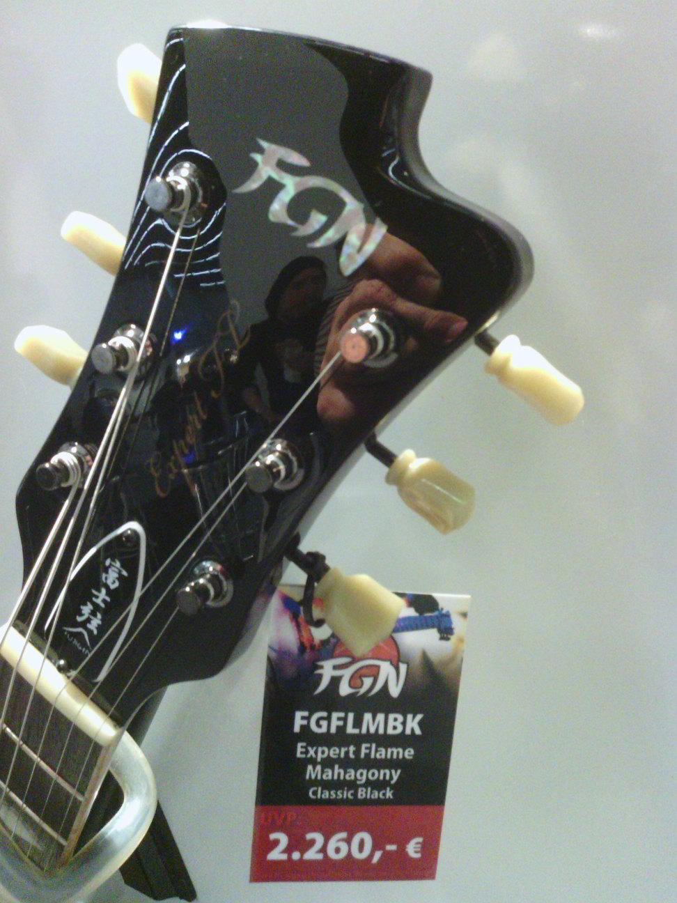 Kopfplatte der FGN Expert Flame FGFLMBK