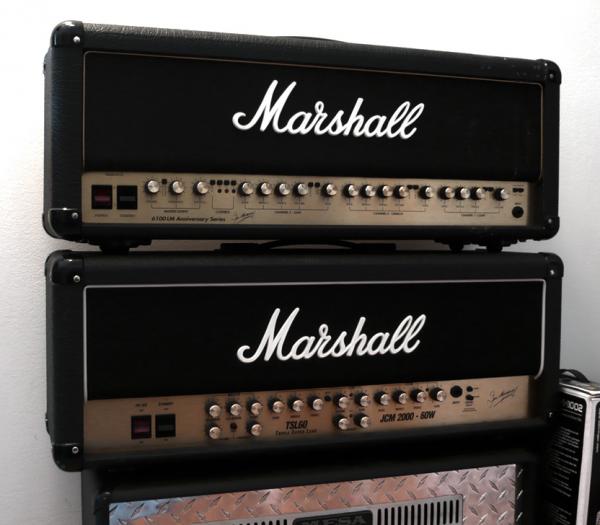 * Marshall 6100LM 30th Anniversary (Black)
* Marshall JCM 2000 TSL 60
* Mesa Boogie Dual Rectifier Solo