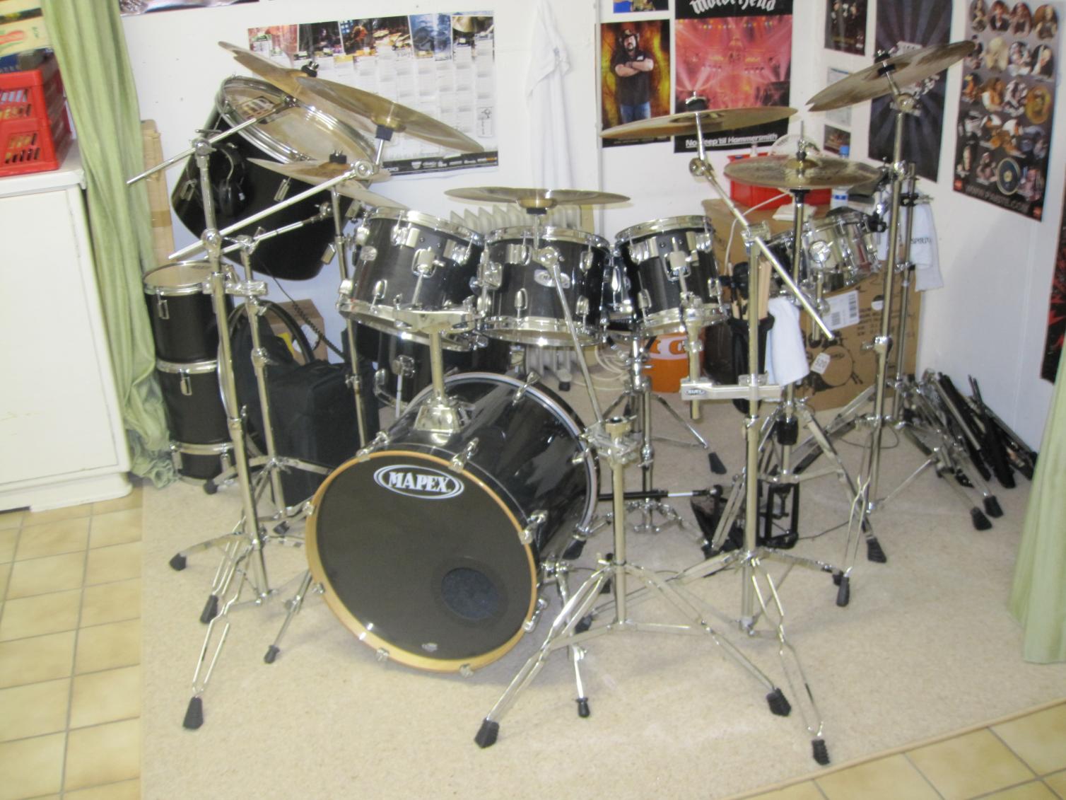 Mein Drumset in der Totale