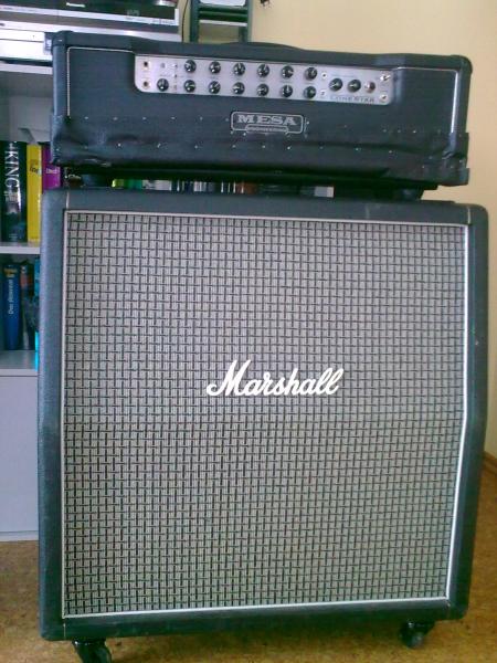 Mesa Boogie Lonestar Topteil mit Marshall AX 4x12 mit Greenbacks