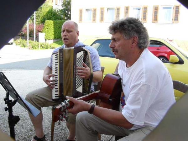 Mit meinem Freund Günther bei meiner 50-er-Feier