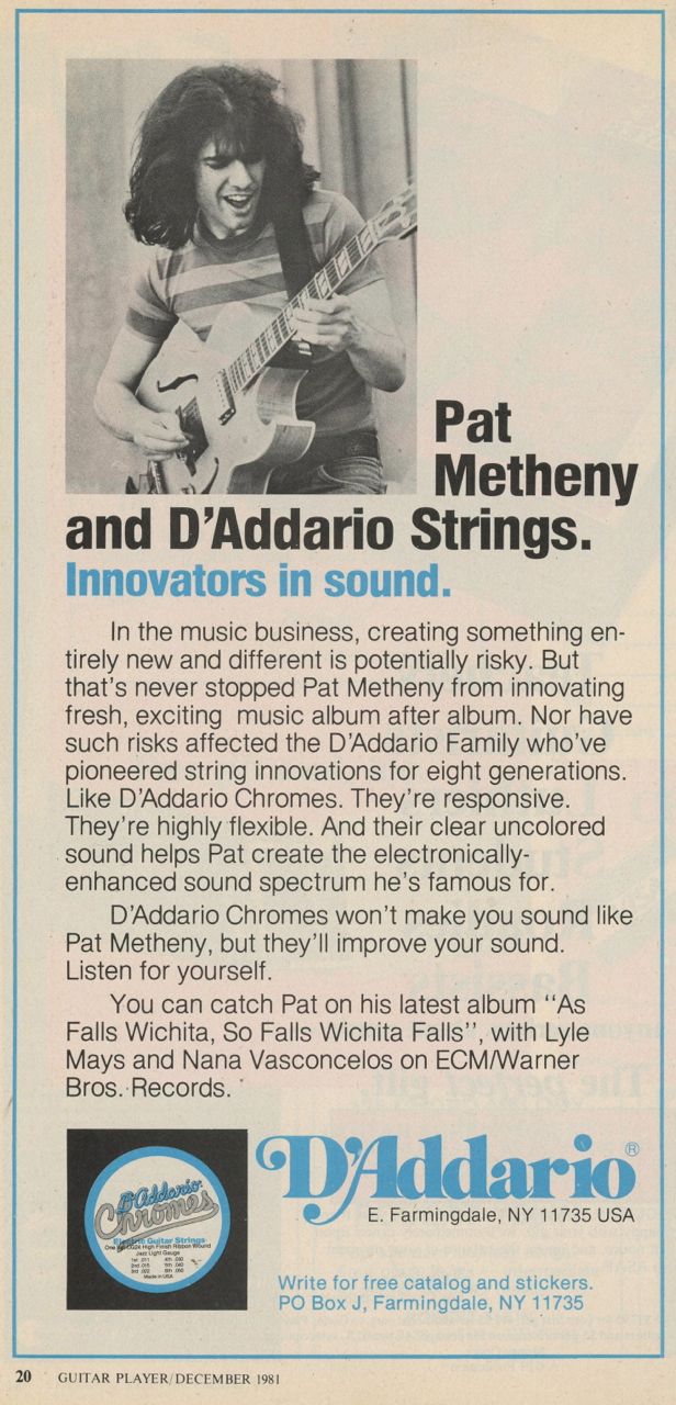 Page 20 D'Addario & Pat Metheny