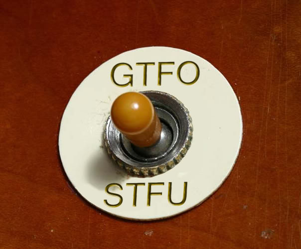 POKER CHIP - GTFO/STFU