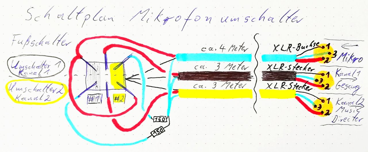 Schaltbild DiY-Mikrofonumschalter