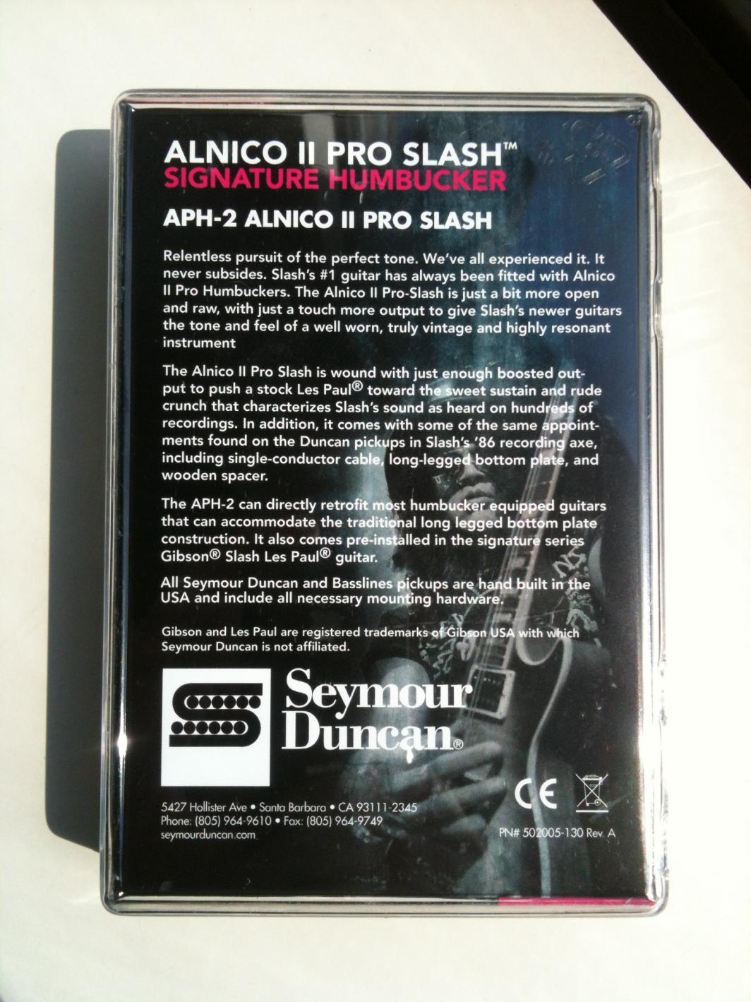 SEYMOUR DUNCAN - Alnico II Pro Slash Signature Humbucker