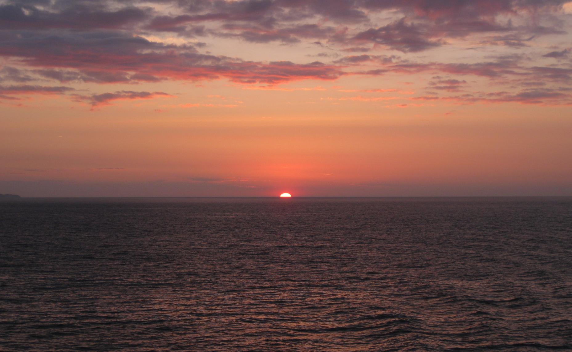 Sonnenuntergang Ostsee 2013