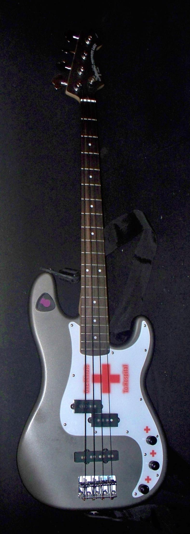 Squier mit Custom Pickguard (mittlerweile wieder ersetzt)