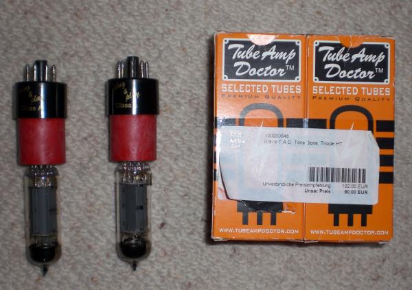 TAD Tone Bones Triode. Class A Adapter mit EL 84 zur Leistungsreduktion des Amps auf 8 - 11 Watt.