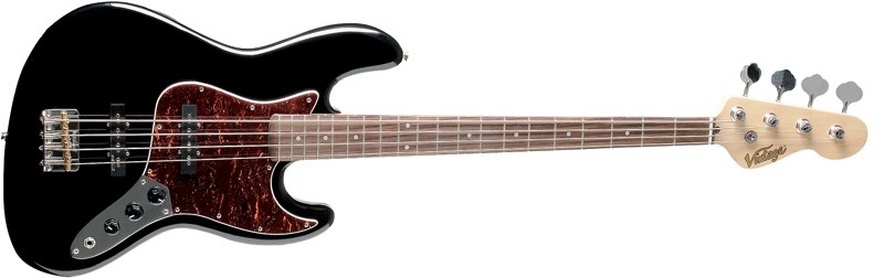 Vintage-VJ74BLK-E-Bass-Gloss-Black